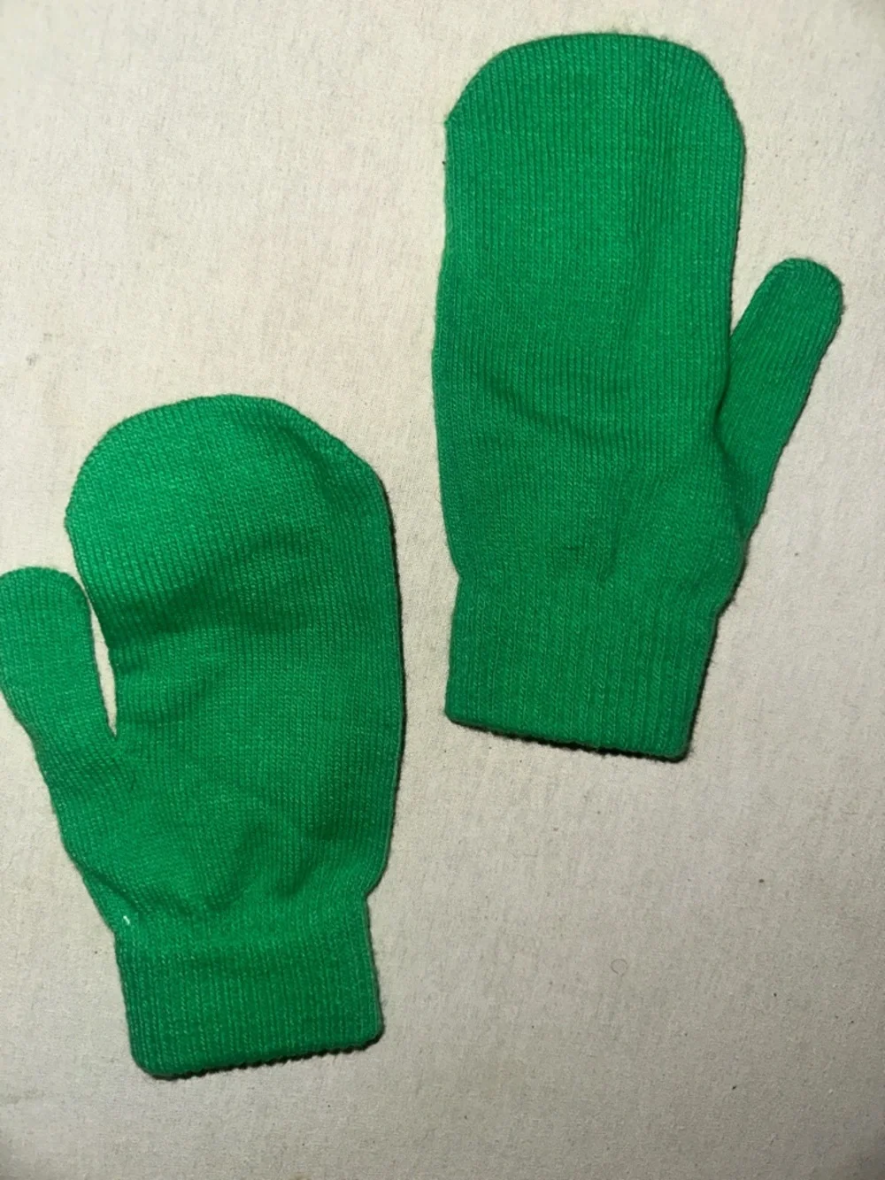 Citizen Kids Green Mittens with Colorful Mascot Patch